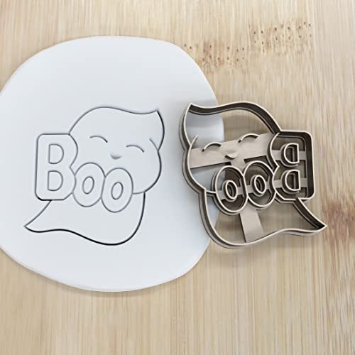 Halloween Boo cookie cutter Fondant Keksstempel/Ausstechform keksausstecher PLA ca.8cm