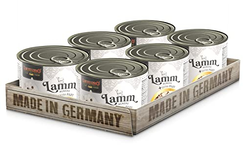 LEONARDO Katzenfutter Lamm und extra Filet, 6X 200 g getreidefreies Nassfutter mit Lamm und extra Hühnerfilet, Alleinfuttermittel mit frischem Geflügel