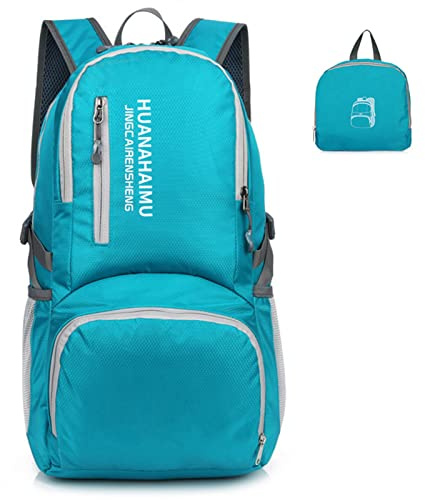Lixada Faltbarer Rucksack, Wasserdicht Trekkingrucksack, Leichter Tagesrucksack, Reise- und Wanderrucksack, Packbare Backpacks, Trekkingrucksack für Damen und Herren