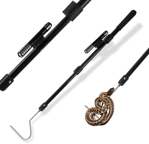 Smarkey Schlangenfänger, Haken, Zange, Fangwerkzeug, Picker, langes Stangen-Set für Klapperschlange, Kupferkopfschlange, Kugelpython, Rassel, Kobra, Mais, Rosy Boas und Reptilienentfernungsfalle