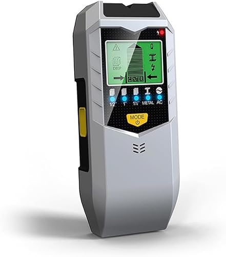 BOWEICORE Leitungssucher Ortungsgerät, 5 in 1 Wandscanner Detektor mit LCD-Display und akustischem Alarm, Multifunktional Stud Finder zum Auffinden von Metallrohren Holzbalken, Stromleitungen