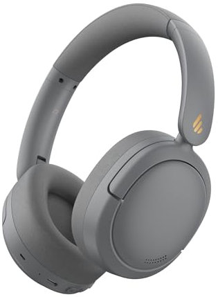 Edifier W800BT Pro Hybrid Active Noise Cancelling Headphones - Hi-Res Audio - AI Call Noise Cancellation - 45H Playtime - Fast Charging - Foldable - Wireless Over-Ear Bluetooth 5.4 Headphones - Gray