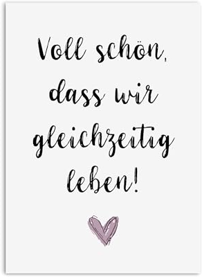 Nastami Postkarte Geschenk Freundin Postkarte Du bist toll (gleichzeitig leben)