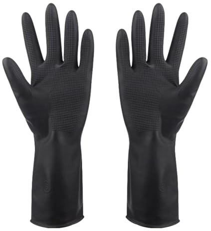 Acunny Gants De Salon Réutilisables En Caoutchouc Pour Couleur Et Teinture De Cheveux, Cuisine, Aliments