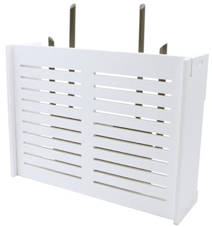 Ulawellor WiFi Storage Box WLAN Router Verstecken Router Schrank,WLAN Schrank Router Aufbewahrungsbox Verstecken,Aufbewahrungsbox zur Wandmontage
