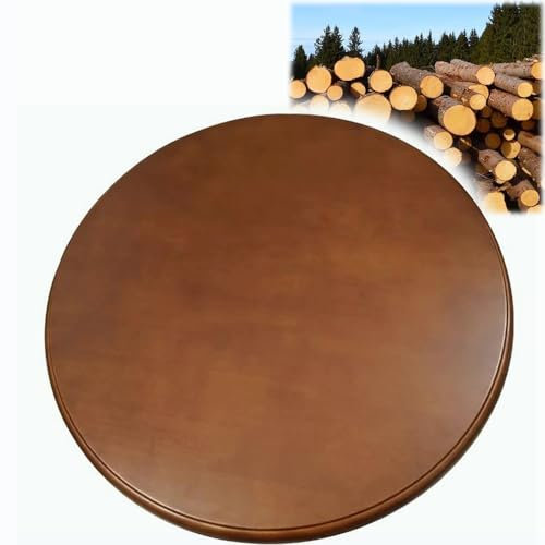 Drehplatte, Servierplatte, Drehbares Serviertablett aus Massivholz, 76,2 cm, hölzerner Lazy Susan-Drehteller, Esstisch-Tisch-Organizer, glattes Servicetablett mit Sockel für die Küche zu Hause, Hotel