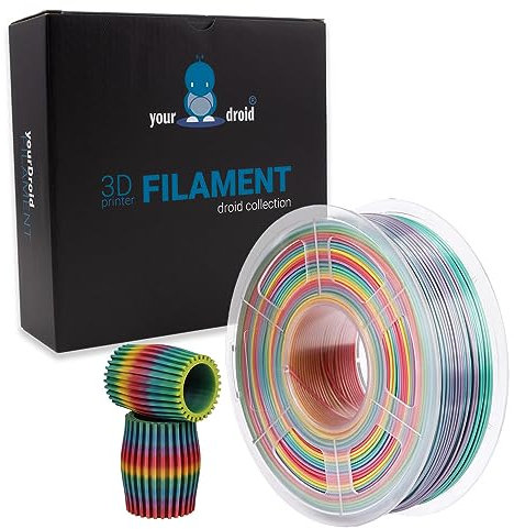 yourDroid PETG Filament Regenbogen 1.75mm 1kg