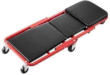MNEVZX hocker mit Rollen Faltbarer Z Garage Creeper Rolling Folding Mechanic Creeper Hocker mit 6 Rädern Werkzeugablage gepolsterter Sitz Werkstatt hocker