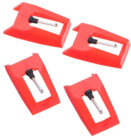 DRESSOOS 4stücke Ersatz-plattenspieler-stylus Plattenspielernadeln Aus Aluminium Für Plattenspieler Und Phonographen Installieren Transportieren