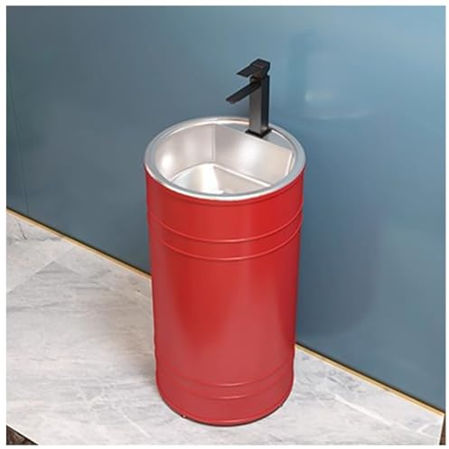 ZTGL Waschbeckenunterschrank Badezimmerschrank mit Waschtisch Gäste-WC Badmöbel Set Industrieller Stil Waschbecken Waschtischunterschrank Waschplatz Badschrank Aufsatzwaschbecken B,Without Storage