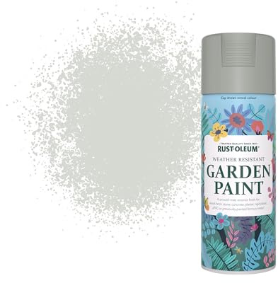 Rust-Oleum Grey Mould Resistant Garden Paint Spray Aerosol in Matt Finish - Winter Grey 400ml