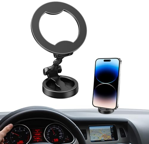 Soporte Magnético Para Móvil De Coche | Soporte Giratorio 360° para Móvil | Base de Teléfono de Vehículo - Para Camiones Sedanes Autocaravanas Conductores Viaje Por Carretera Navegación Conducción