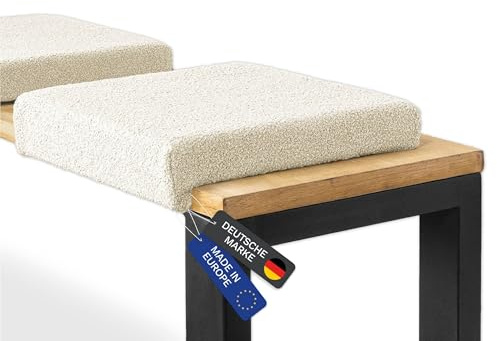 Lycce Klemmkissen/Bankauflage Bouclé, Sitzkissen gepolstert (beige)