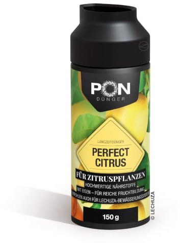 PON PERFECT CITRUS Langzeitdünger für Zitrusgewächse 150g | Spezialdünger für Zitruspflanzen, kontrollierte Nährstofffreisetzung, Granulat für kräftige Wurzeln und aromatische Früchte