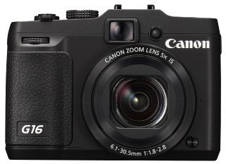 Canon PowerShot G16 EU18 Fotocamera Compatta Digitale 12.1 Megapixel, Nero