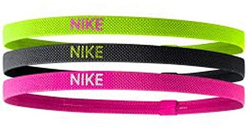 Nike Elastic Hairbands 3 Pack volt/black/hyper pink
