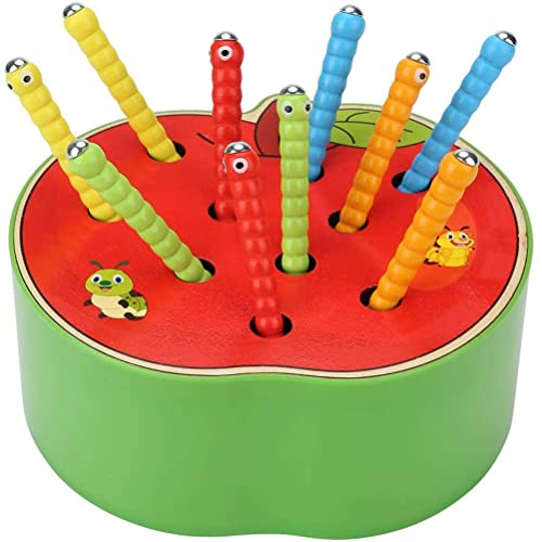 Afufu Kinderspielzeug ab 1 2 3 4 5 Jahren, Holz Montessori Spielzeug für Babys, Holzspielzeug Fangen Insekten Spiel Frühe Lernspielzeug Pädagogisches Geschenk für Kinder Kleinkind Jungen Mädchen
