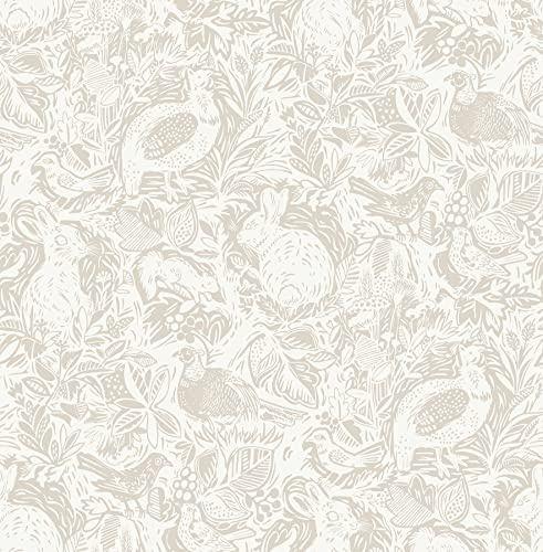 NuWallpaper by WallPops Cream Terrene Peel & Stick Wallpaper, NUS4304