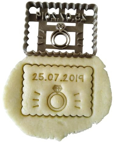 Tagliabiscotti ad anello - Piccolo burro - Personalizzabile con la data