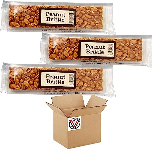 Candy co Peanut Brittle Bar 100g - Peanuts covered in caramelized sugar (03 Bars)