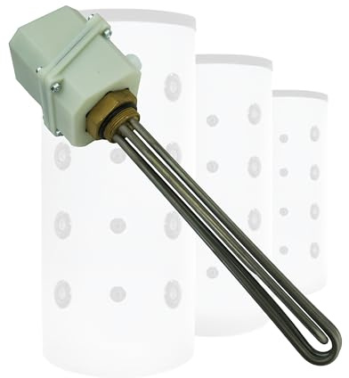 VanFlake Heizstab, Heizstab Warmwasserspeicher, Heizstab 1 1/2 Zoll, Heizpatrone Pufferspeicher 6kw, Heizstab Pufferspeicher, Heizelement 400V für Edelstahl und Emaillierte Wasserspeicher (6 kW)