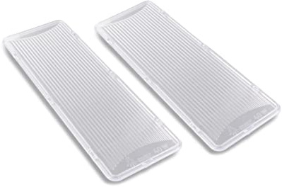 DEKAROX 2 x Lamp Covers 175 x 60 mm for Bosch Siemens Neff 264984 00264984 Cover for Cooker Hood Lamp