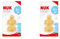 NUK First Choice+ Baby Bottle Teat, 6-18 Months, Latex with Large Feed Hole, Anti-Colic, 2 Count (Pack of 2)