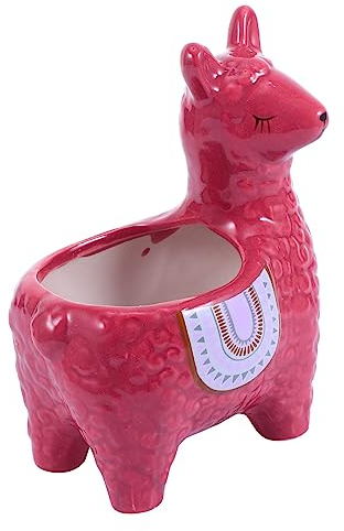 BCOATH Alpaka-blumentopf Mini Sukkulenten Pflanzer Betonformen Töpfe Für Zimmerpflanzen Pflanzentopf Für Drinnen Pflanzendekor Sukkulente Behältervase Bonsai Figur Keramik Tier Container