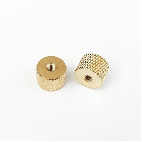 5pcs M2/M2.5/M3/M4 Brass Copper Cylindrical Adjusting Knurled Thumb Nut Pattern Thumbnut For Air Water Cooling Fan PC Case Model DIY (Size : M3)