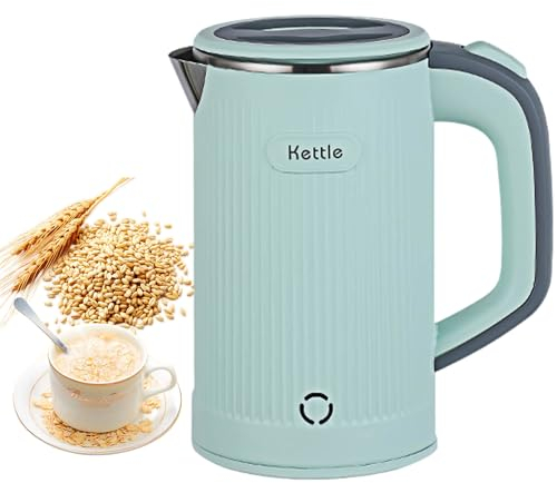 0.8L Electric Kettles Low Wattage Kettle Travel Kettle Electric 600W Fast Boil Mini Small Kettles Portable Energy Efficient Kettles with Auto Shut-Off and Boil-Dry Protection (Green)