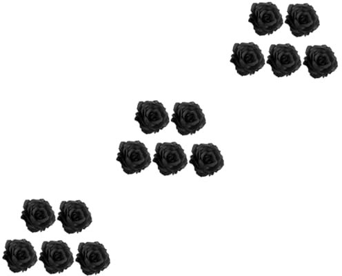 FOMIYES 15 Pièces épingle à rose pinces cheveu hairpin accessoires de déguisements broche pour femme pince à cheveux funéraire broche funéraire accessoire funéraire rose Black