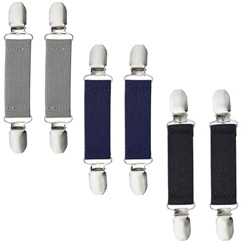 6 Stück Pullover Clips Kleider Clip Fäustling Clips Kragen Schal verschlüsse Sweater Cardigan Clips für Kinder und Erwachsene für Kleidung Hemden, 3 Farben