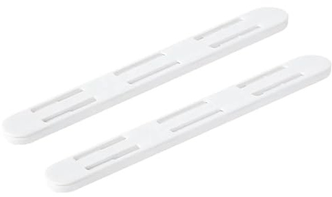 Guides de tiroir à roulement à billes robustes Lot de 2 glissières blanches for tiroirs, rails coulissants for poubelles, for cuisine, chambre à coucher, placard, rail coulissant, tiroir, panier, rail