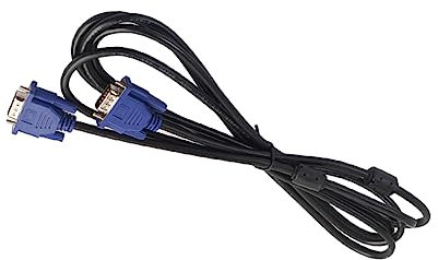 Artibetter Cable Vga De Metros Negro con Núcleos De Ferrita Cable Vga Macho para Monitor y Computadora