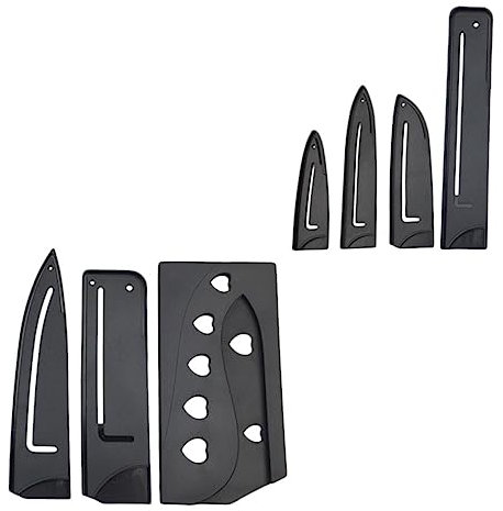 Ciieeo 7piezas Fundas De Plástico Para De Cocina Resistente Cortes y Punciones Compatible Con Cuchillos De Chef Santoku