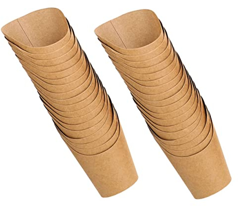 SHOWERORO 100piezas Vaso Para Papas Cajas Para Bocadillos Cubo Para Fiesta Bolsas Para Refrigerios Soporte Para Snacks Decoración Festiva