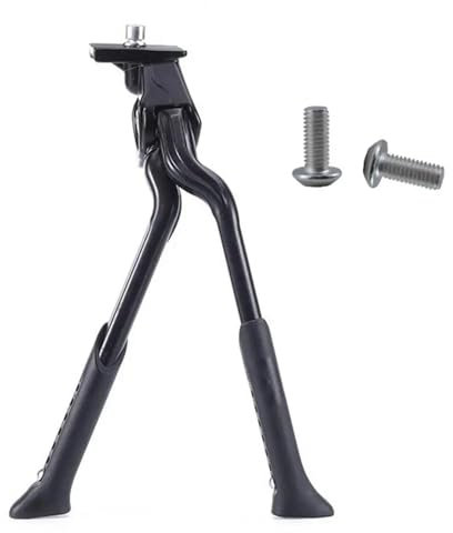 EEQANAO Bicycle Stand Bike Stand Adjustable Bicycle Two-legged Stand for Mountain Bikes Easy Installation Non-slip Footrest Universal