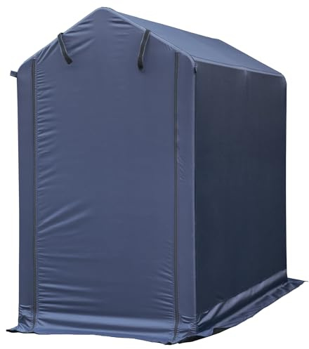 Gardenmaster YKSH-2 Cycle House, For 2 Cars, Width 36.6 x Depth 70.9 x Height 63.0 inches (93 x 180 x 160 cm), Cycle Port, Bike Storage, Bike Garage, Outdoor Storage, Water Pressure Pressure Resistant