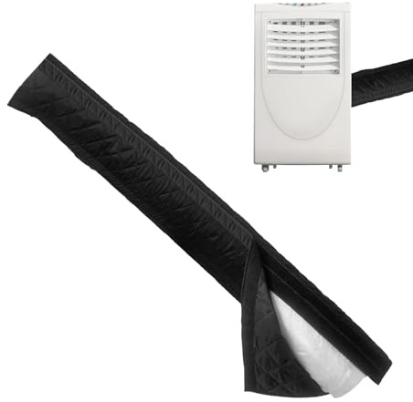 Portable AC Hose Insulation Sleeve, Air Conditioner Exhaust Cover Wrap, Thermal Pipe Insulating Sock, Flexible Setup Design, Fits 5 to 5.9 Inch Hoses, 59.06x20.87 Inches, for Indoor