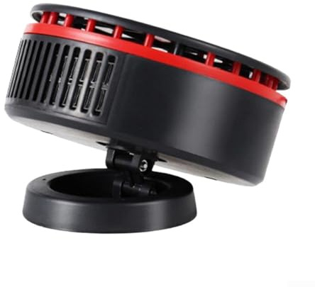 Ventilateur de chauffage de voiture 12 V 150 W avec modes de refroidissement et de chauffage pour dégivrage portable du pare-brise et élimination de la buée (noir et rouge)