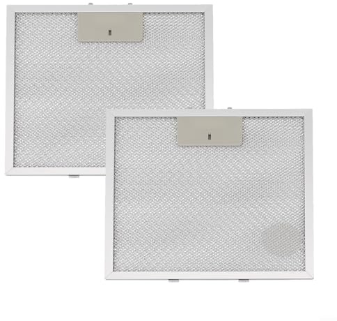 BlesConi Dunstabzugshauben-Metallfilter, 270 x 250 x 9 mm, Edelstahlgeflecht, Fettfilter, Abluftfilter