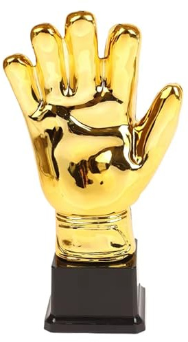 Osmond Trofeo de Fútbol, Trofeo de Portero, Forma de Guantes, Copa de Trofeo Grande Dorada para Competiciones de Ortografía y Partidos Deportivos.