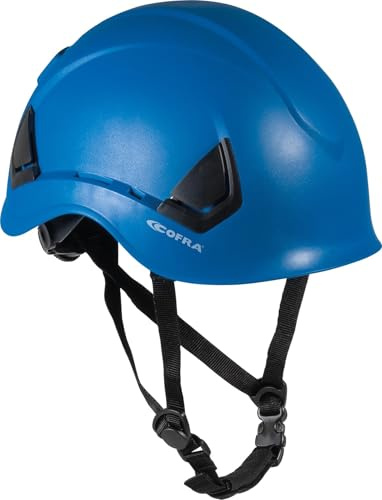 Cofra Ikonir Vent (blau) Schutzhelm für die Industrie, belüftet, aus ABS, komfortabel, Größe verstellbar, CAT. II
