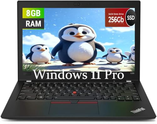 Lenovo Thinkpad X280 Business Laptop, 12.5 Screen Display, Intel Core i3-8130U 2,2 GHz, RAM 8 Go, SSD 256 Go, Webcam, Windows 11 Pro (Reconditionné)