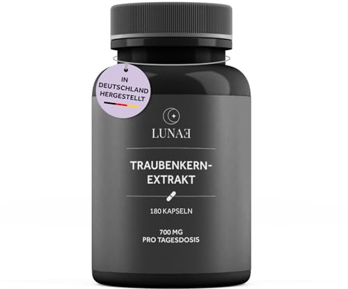 Lunae Nutrition OPC Traubenkernextrakt hochdosiert, 240 Kapseln