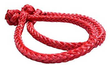 Cuerda del Cabrestante, 2PACK OF ROJO 4mm * 90mm ATV CHILLES SAFTES SOFTS, CHECKLE DE CUERDA for REMOLECCIONES RECUPERACIÓN, Cuerdas de grilletes sintéticos