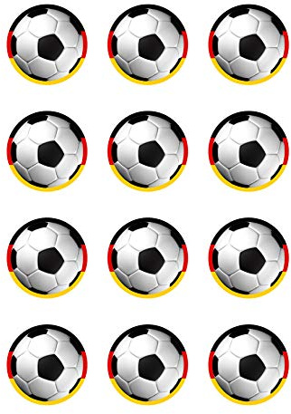 Muffinaufleger Cupcakes Muffins Kindergeburtstag FußballpartyFußball Deutschland FB03