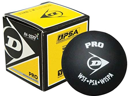 DUNLOP Pro Double Yellow Squash Balls (Individual)