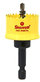 Starrett HSS Bi-Metall-Lochsäge - CSC27 Akku-Glattschnitt-Lochsäge - für Holz, Kunststoffe, Stahl, verschiedene Materialien - 27mm