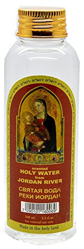 Authentic Holy Water From the Jordan River the Holy Land Lightly Scented with a Gentle Scent of Holy Land Flowers to Eliminate Staleness and to Keep Freshness.100 ml 3.4 fl.oz.